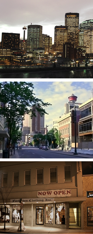 First Street in Victoria Crossing area in Calgary Alberta