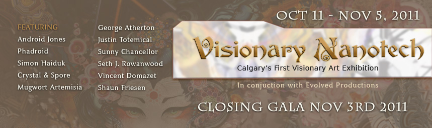 Visionary Art exhibition  Oct 11 - Nov 5