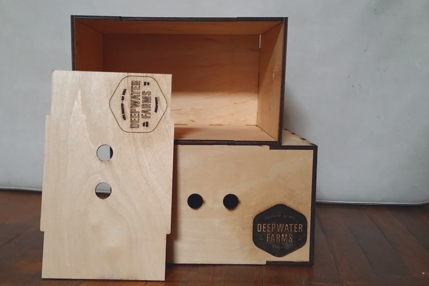 Custom Wooden Boxes for Deepwater Farms